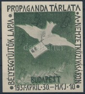 ** 1937/3 Bélyeggyűjtők Lapja Propaganda Tárlata Emlékblokk, Színeltolódással  (6.500 +) - Altri & Non Classificati