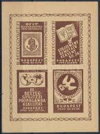 ** 1945/1h III. Bélyeggyűjtési Propaganda Kiállítás Emlékkisív (4.000) - Autres & Non Classés