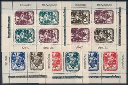 ** 1947/5a-5e Miskolci Bélyegnap 5 Db-os Emlékív Garnitúra Felülnyomással (25.000) - Andere & Zonder Classificatie