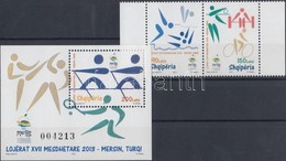 ** 2013 Mediterrán Sportjátékok Pár + Blokk Mi 3434-3434 + 184 - Autres & Non Classés