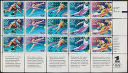 ** 1992 Olimpia ívsarki 15-ös Tömb Mi 2202-2206 - Altri & Non Classificati