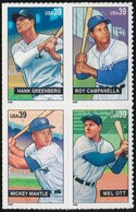 ** 2006 Baseball Játékosok öntapadós Négyestömb Mi 4132-4135 - Autres & Non Classés