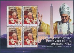 ** 2008 XVI. Benedek Pápa Kisív,
Pope Benedict XVI Minisheet
Mi 4582 - Autres & Non Classés