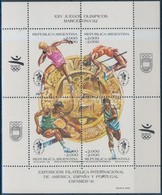 ** 1990 Bélyegkiállítás: Nyári Olimpia Blokk Mi 47 - Sonstige & Ohne Zuordnung