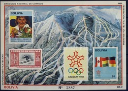 ** 1988 Téli Olimpia érmese Blokk Mi 173 - Altri & Non Classificati