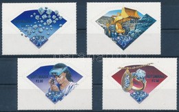 ** 2001 Ipari Gyémánt öntapadós Sor,
Industrial Diamond Self-adhesive Set
Mi 715-718 - Autres & Non Classés