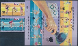 ** 1988 Olimpia Sor Mi 1220-1221 + Blokk Mi 7 - Andere & Zonder Classificatie