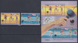 ** 1988 Szöuli Nyári Olimpia Sor Mi 1220-1221 + Blokk Mi 7 - Sonstige & Ohne Zuordnung