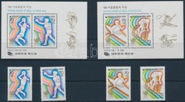 ** 1985 Nyári Olimpia, 1988 2 Sor Mi 1421-1422 + 1427-1428 + 2 Blokk 507-508 - Andere & Zonder Classificatie