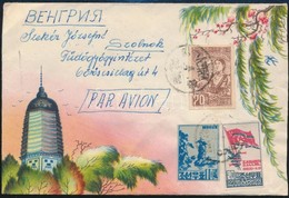 1956 Légi Levél Magyarországra,
Airmail Cover To Hungary - Sonstige & Ohne Zuordnung