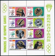 ** 1980 Olimpia Fogazott és Vágott Kisív Mi 2052-2059 - Altri & Non Classificati