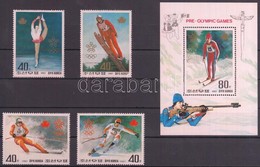 ** 1987 Téli Olimpia Sor Mi 2879-2882 + Blokk Mi 226 - Andere & Zonder Classificatie