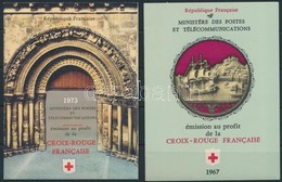 ** 1967 1967 + 1973  Vöröskereszt Bélyegfüzet,
1967 + 1973  2 Red Cross Stamp-booklets
Mi 1607-1608 + Mi 1859-1860 - Otros & Sin Clasificación