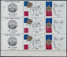 ** 1982 Nemzetközi Bélyegkiállítás PHILEXFRANCE '82, Párizs. 3 Db Hármascsík,
International Stamp Exhibition PHILEXFRANC - Autres & Non Classés