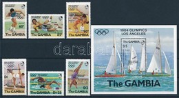 ** 1985 Olimpiai éremgyőztesek Sor Felülnyomással Mi 576-581 + Blokk Mi 17 - Sonstige & Ohne Zuordnung