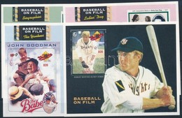 ** 1993 Baseball A Filmekben Blokk Sor Mi 182-185 - Other & Unclassified