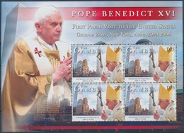 ** 2008 XVI. Benedek Pápa Kisív,
Pope Benedict XVI Minisheet
Mi 5994 - Otros & Sin Clasificación