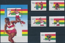 ** 1988 Nyári Olimpia, Szöul Sor Mi 1205-1209 + Blokk 131 - Sonstige & Ohne Zuordnung