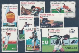 ** 1988 Szöuli Olimpia Sor + Blokk Mi 935-941 + 271 - Autres & Non Classés