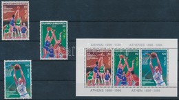 ** 1987 Kosárlabda Bajnokság, Athén Sor Mi 1660-1662 + Blokk 6 - Autres & Non Classés