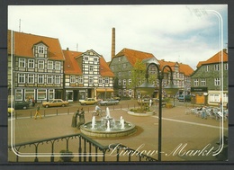 Germany LÜCHOW Markt Brunnen Fontane Sent With Stamp - Lüchow