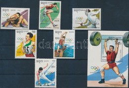 ** 1989 Nyári Olimpia Sor Záróérték Nélkül Mi 1040-1045 + Blokk 167 - Sonstige & Ohne Zuordnung