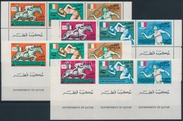 ** 1966 Nyári Olimpia Fogazott és Vágott Sor Hármastömbökben Mi 259-264 A-B - Other & Unclassified