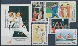 ** 1996 Nyári Olimpia, Atlanta Sor Mi 1437-1442 + Blokk 127 - Sonstige & Ohne Zuordnung