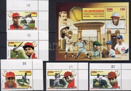 ** 2004 Baseball Mi 4654-4658 + Blokk 195 - Altri & Non Classificati