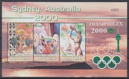 ** 2000 Olimpia Sydney, Olymphilex Bélyegkiállítás Blokk Mi 74 - Autres & Non Classés