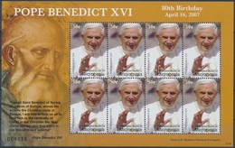 ** 2007 XVI. Benedek Pápa Kisív,
Pope Benedict XVI Minisheet
Mi 1789 - Autres & Non Classés