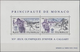 ** 1988 Téli Olimpia Blokk Mi 38 - Autres & Non Classés