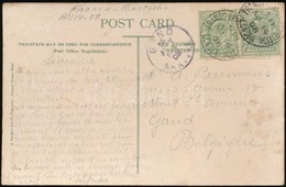 1908 Francia-brit Kiállítás Alkalmi Bélyegzés Képeslapon / Franco-British Exhibition London Special Cancellation On Post - Andere & Zonder Classificatie