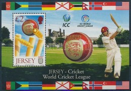 ** 2008 Jersey Részvétele A Krikett Világszövetségben Blokk Mi 69 - Altri & Non Classificati