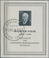 O 1960 Wilhelm Pieck Blokk Mi 16 - Autres & Non Classés