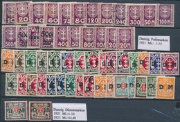 * O 1921-1923 Diensmarken Mi 1-14 + 34, 40, Portomarken Mi 1-14 - Other & Unclassified