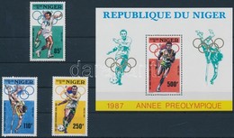 ** 1987 Nyári Olimpia, 1988 Sor Mi 1015-1017 + Blokk 50 - Other & Unclassified