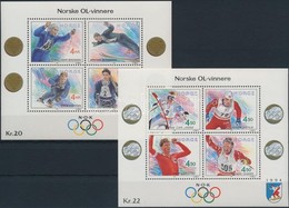 ** 1992-1993 Téli Olimpia 2 Klf Blokk Mi 17, 19 - Sonstige & Ohne Zuordnung