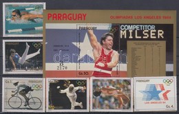 ** 1985 Los Angeles-i Olimpia érmesei Mi 3824-3829 Kisív 3830 + Blokk 410 - Otros & Sin Clasificación