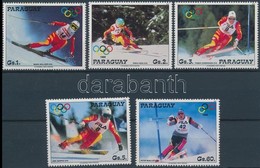 ** 1987 Téli Olimpia Sor Mi 4175-4179 - Sonstige & Ohne Zuordnung