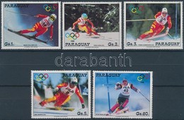 ** 1987 Téli Olimpia Sor Mi 4175-4179 - Sonstige & Ohne Zuordnung