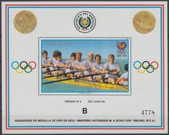 ** 1989 Olimpiai Aranyérmesek Blokk 'B' Mi 455 - Sonstige & Ohne Zuordnung