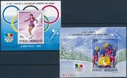 ** 1992 Téli Olimpia Blokk Sor  Mi 269-270 - Andere & Zonder Classificatie