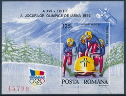 ** 1992 Téli Olimpia Vágott Blokk Mi 270 - Otros & Sin Clasificación