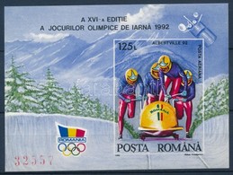 ** 1992 Téli Olimpia Vágott Blokk Mi 270 - Autres & Non Classés