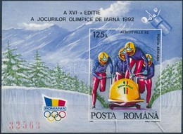 ** 1992 Téli Olimpia Vágott Blokk Mi 270 - Altri & Non Classificati