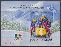 ** 1992 Téli Olimpia: Albertville Vágott Blokk Mi 270 - Autres & Non Classés