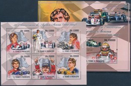 ** 2010 50 éve Született Ayrton Senna Kisív + Blokk Mi 4327-4332 + 745 - Sonstige & Ohne Zuordnung