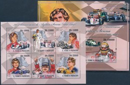 ** 2010 50 éve Született Ayrton Senna Kisív + Blokk Mi 4327-4332 + 745 - Otros & Sin Clasificación