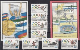 ** 1989 Szöuli Olimpiai Bajnokok Sor Mi 1164-1171 + Blokksor 96-97 - Other & Unclassified